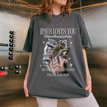 There Is Always Room For Love In His Heart Christian Washed T-Shirt