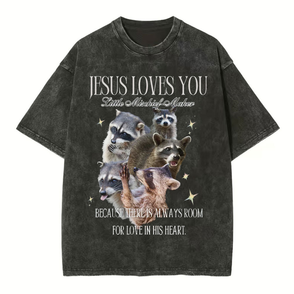 God's Silliest Goose Floral Christian Washed T-Shirt Sale-GuidingCross