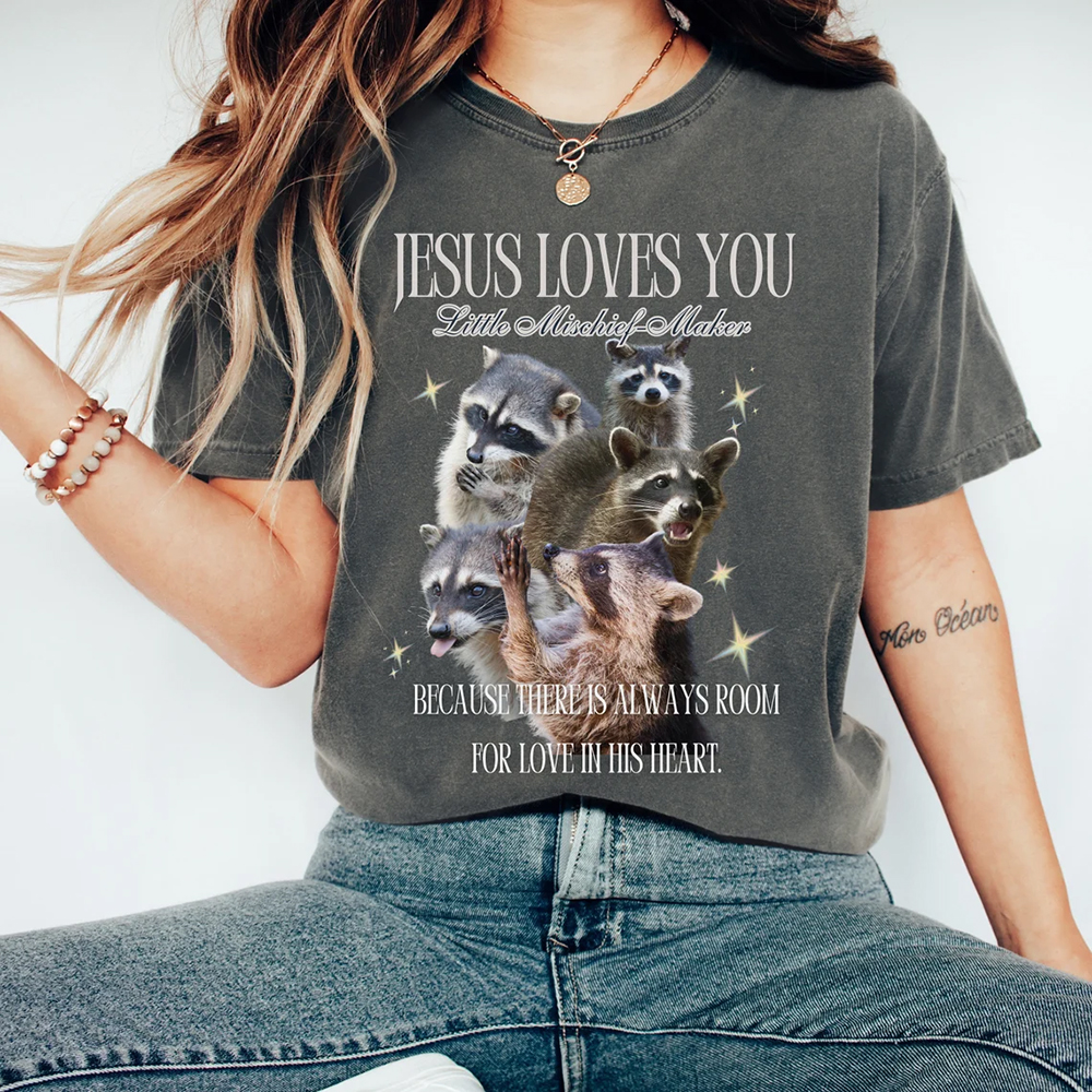 There Is Always Room For Love In His Heart Christian Washed T-Shirt