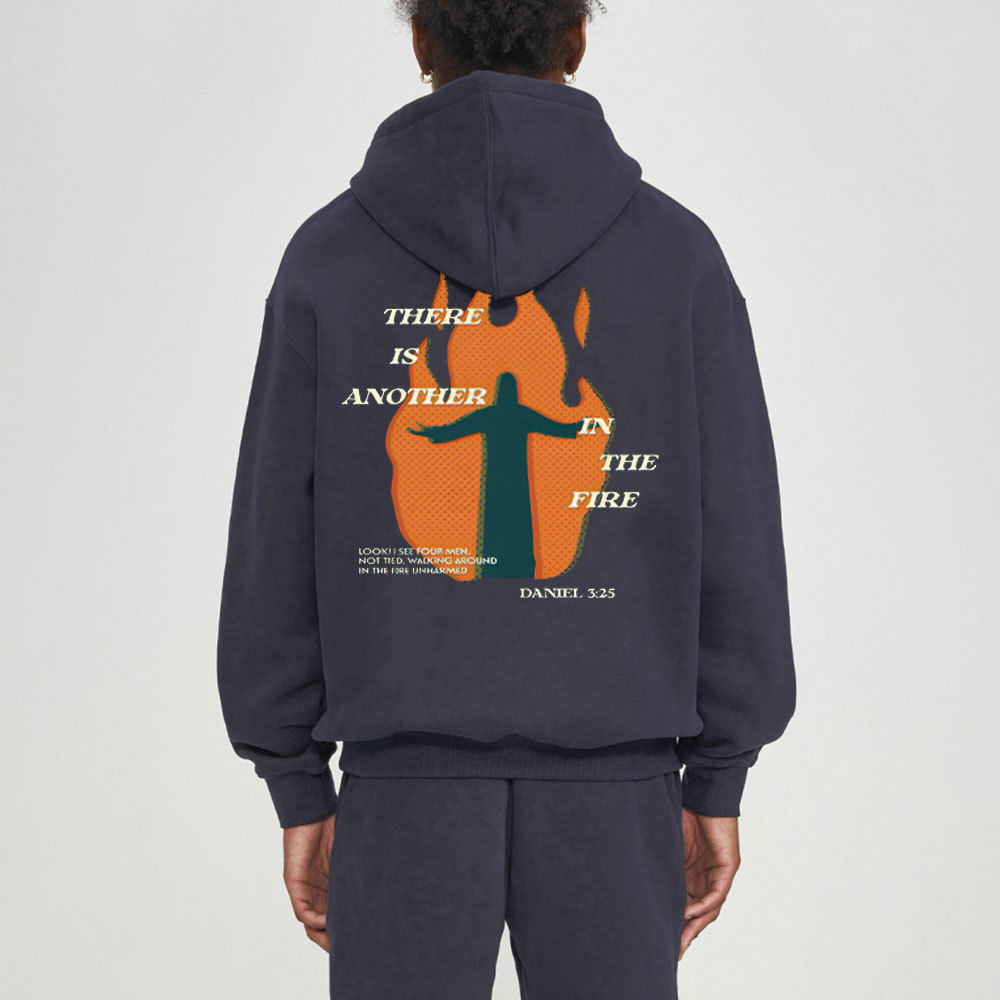 There Is Another In The Fire Christian Fleece Hoodie Set