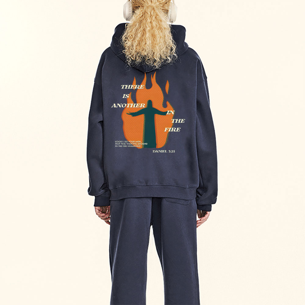 There Is Another In The Fire Christian Fleece Hoodie Set