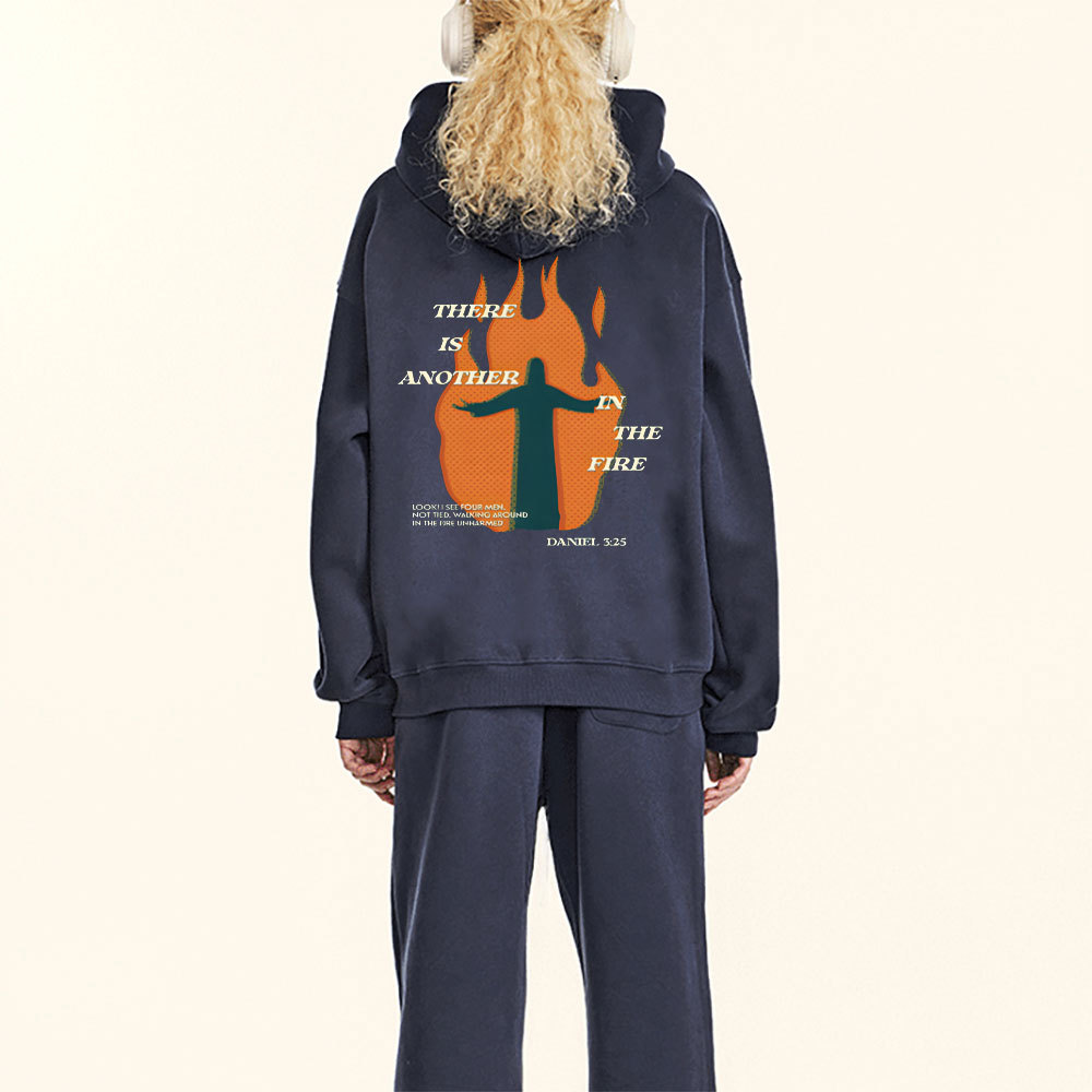 There Is Another In The Fire Christian Fleece Hoodie Set