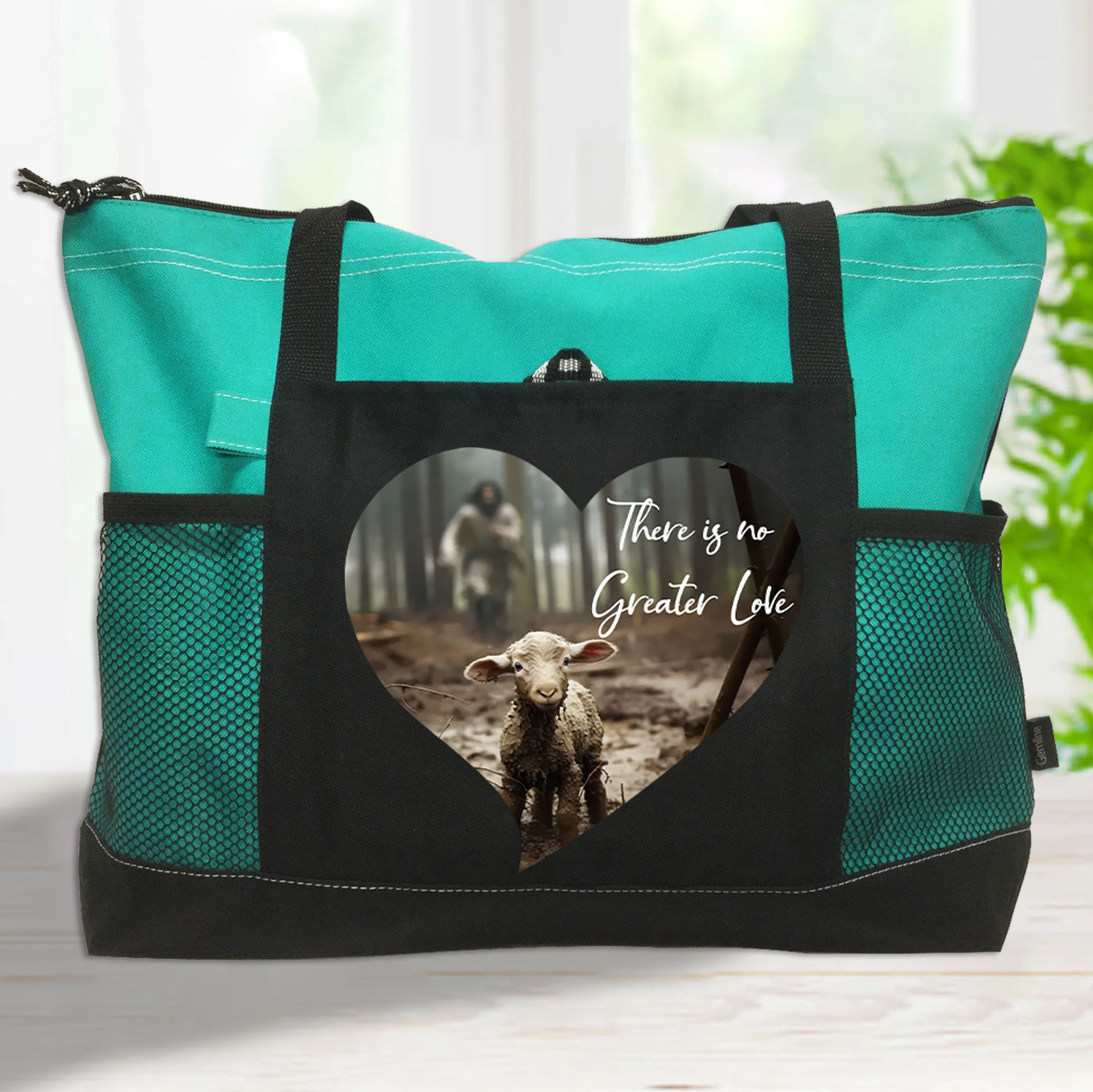 There Is No Greater Love Christian Tote Bag