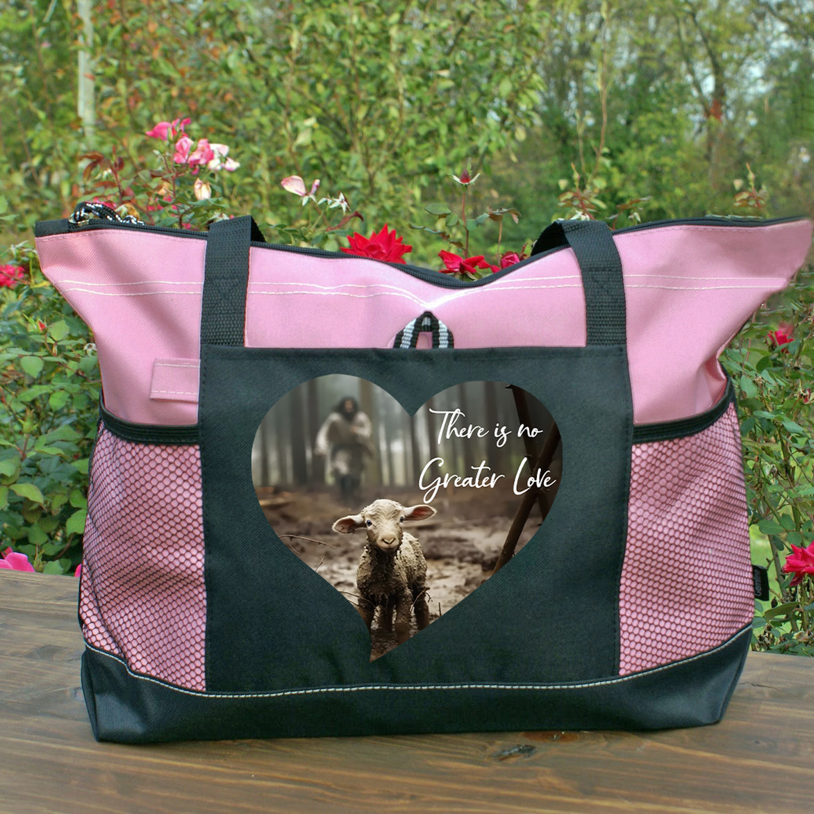 There Is No Greater Love Christian Tote Bag