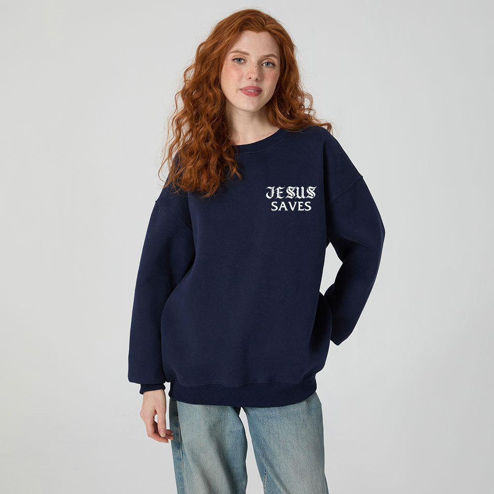 There Is Power In The Name Of Jesus Christian Fleece Sweatshirt 