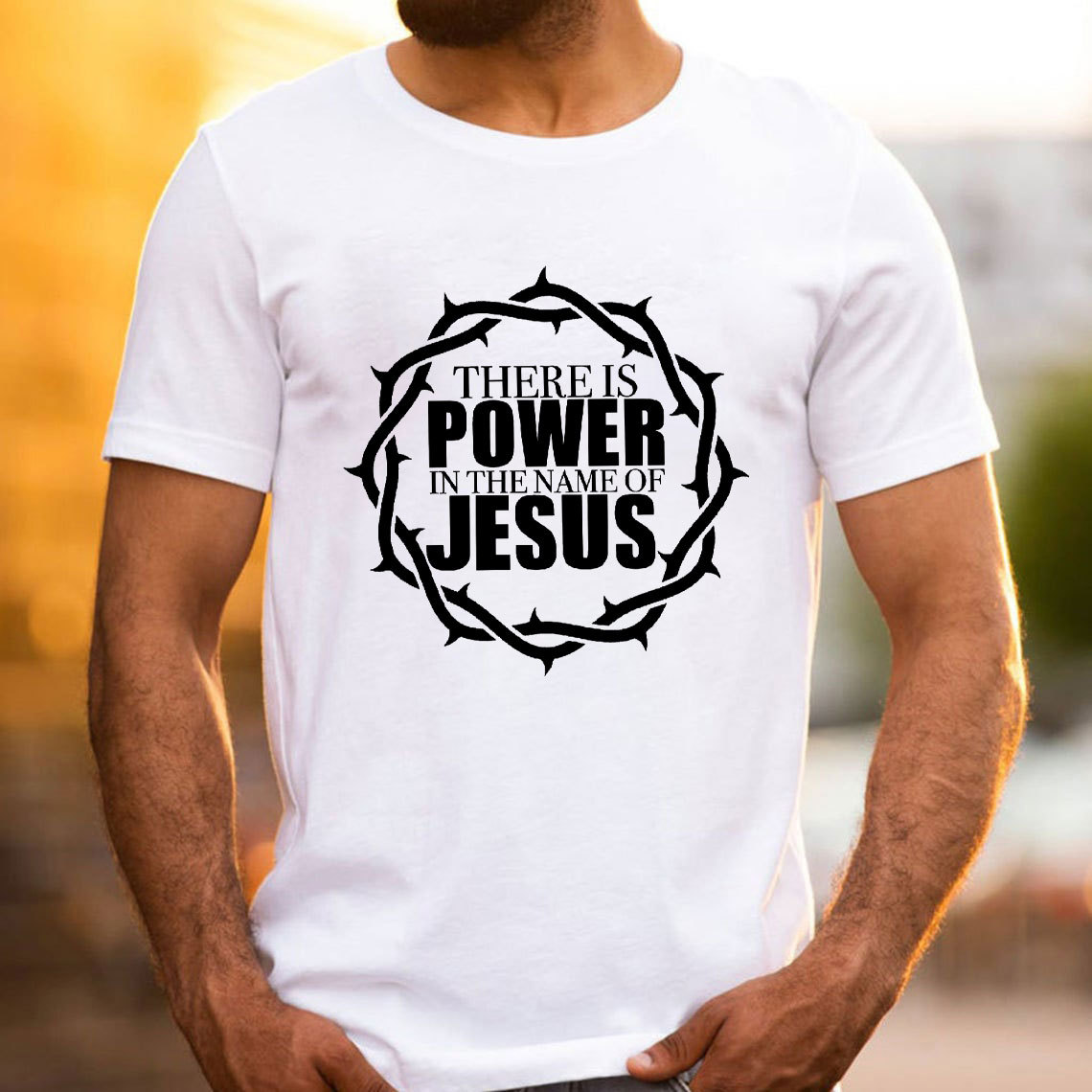 There Is Power In The Name Of Jesus Christian T-Shirt