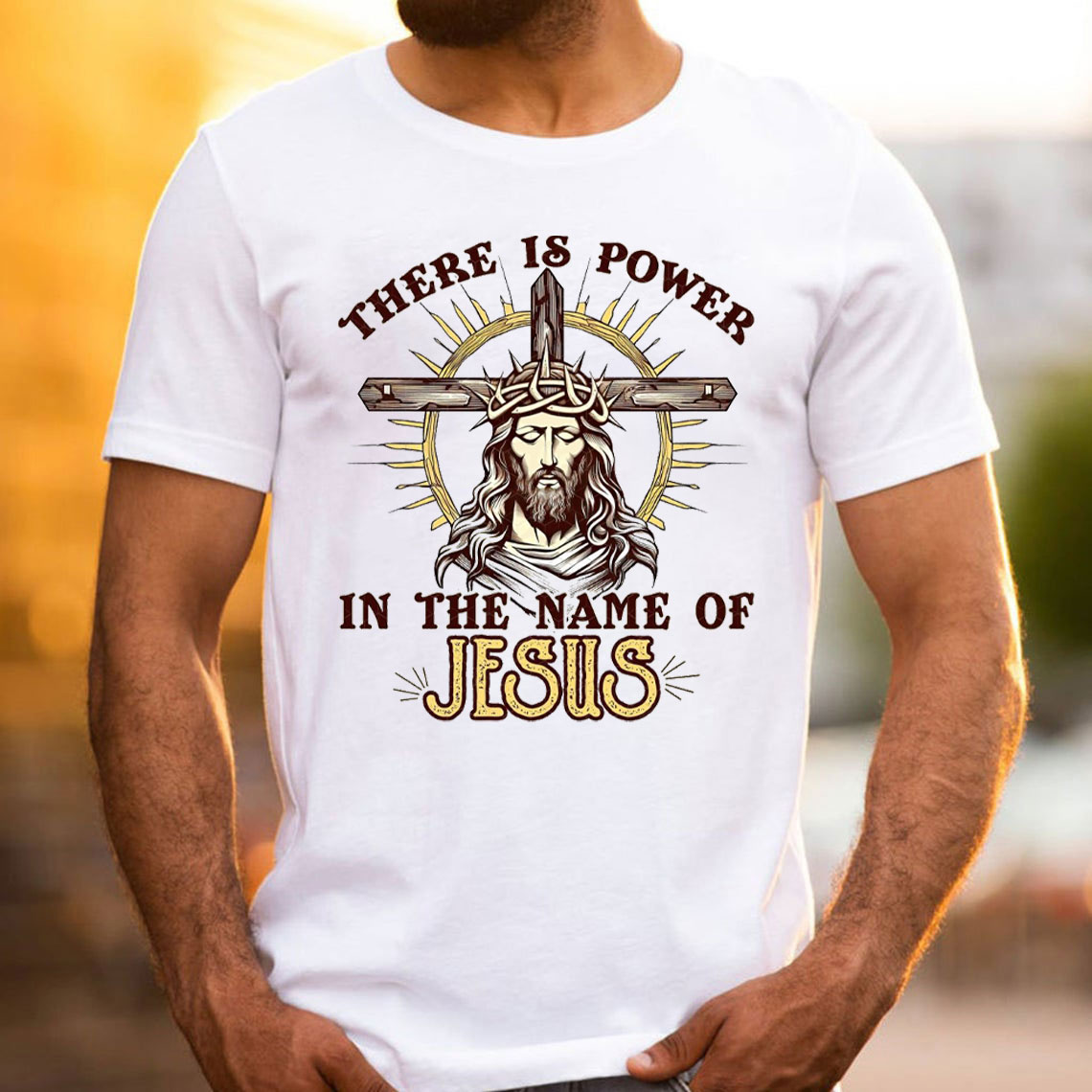 There Is Power In The Name Of Jesus Christian T-Shirt