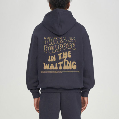 There Is Purpose In The Waiting Christian Fleeece Hoodie Set