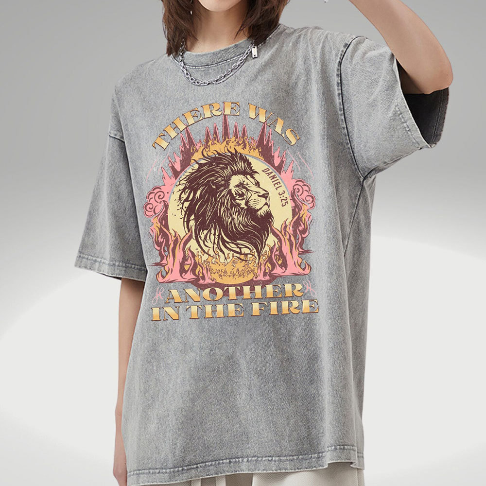 There Was Another In The Fire Christian Washed T-Shirt