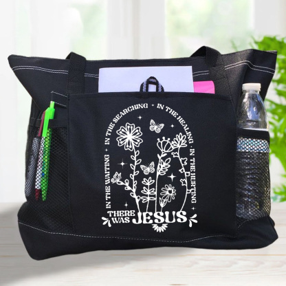 There Was Jesus Christian Tote Bag 