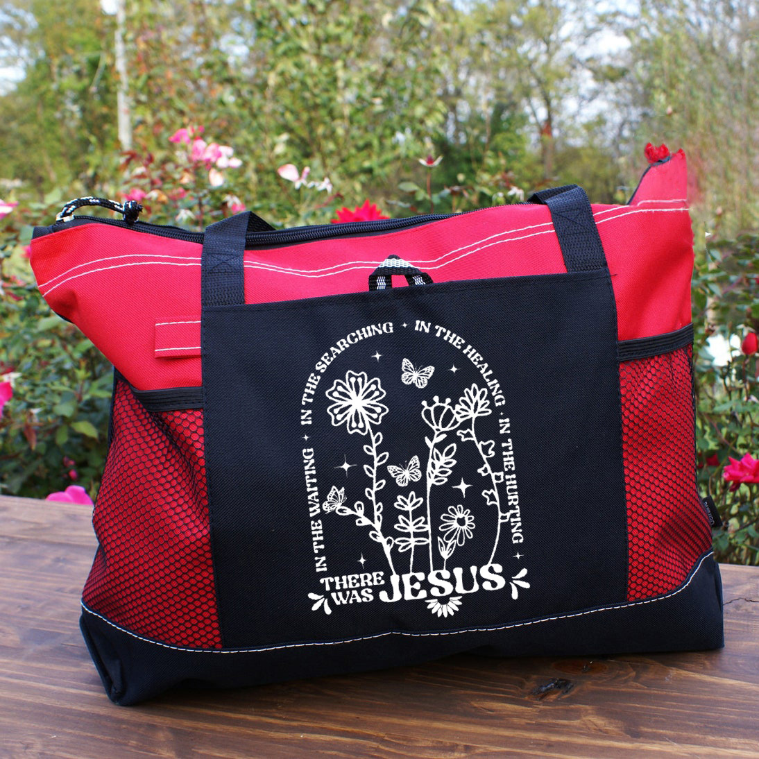 There Was Jesus Christian Tote Bag 