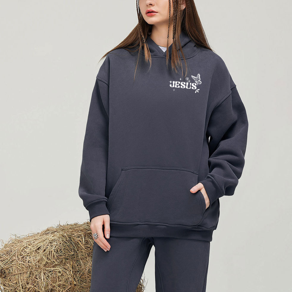 There Was Jesus In Waiting Christian Fleece Hoodie Set