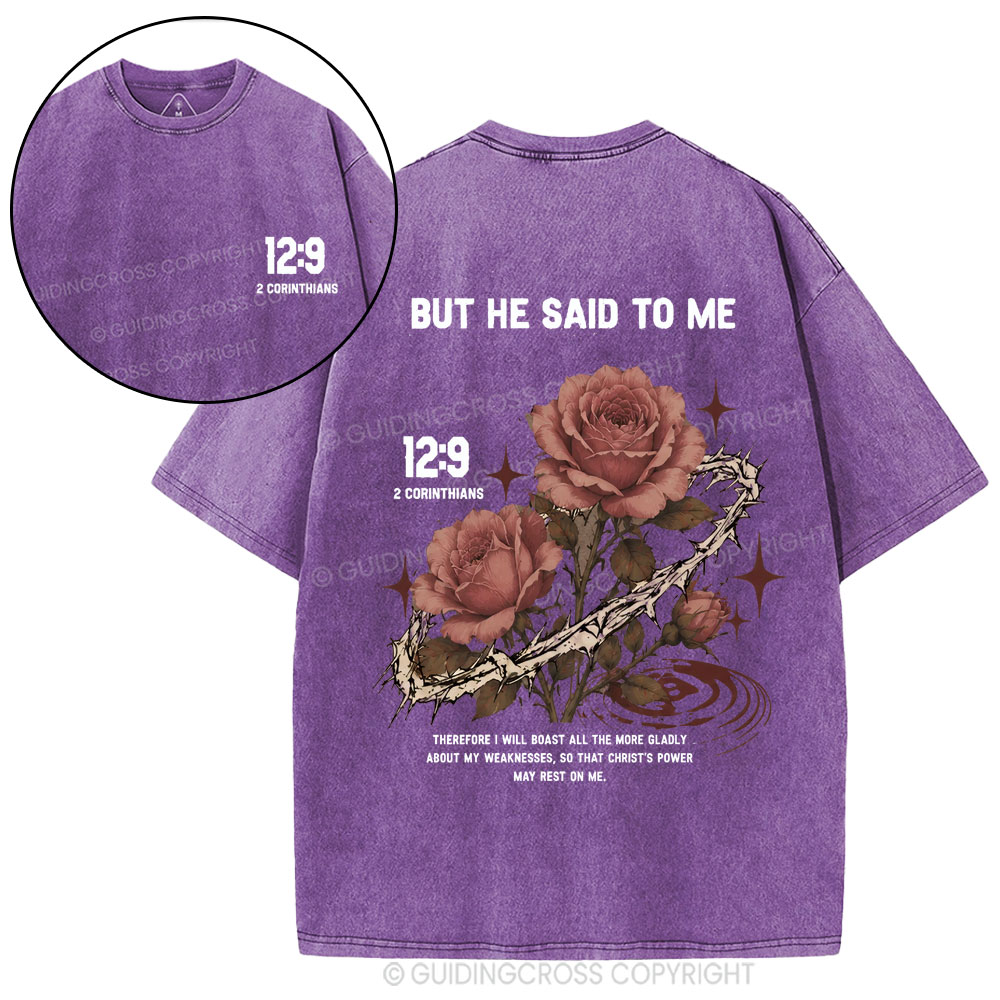 Therefore I Will Boast All The Nore Gladly Christian Washed T-Shirt