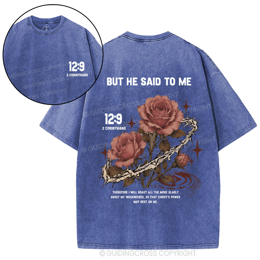 Therefore I Will Boast All The Nore Gladly Christian Washed T-Shirt