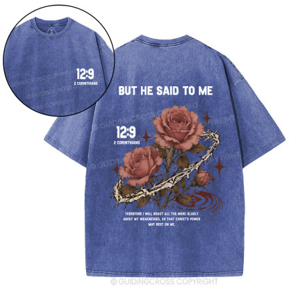 Therefore I Will Boast All The Nore Gladly Christian Washed T-Shirt