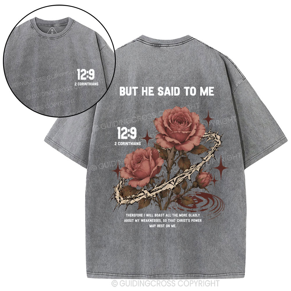 Therefore I Will Boast All The Nore Gladly Christian Washed T-Shirt