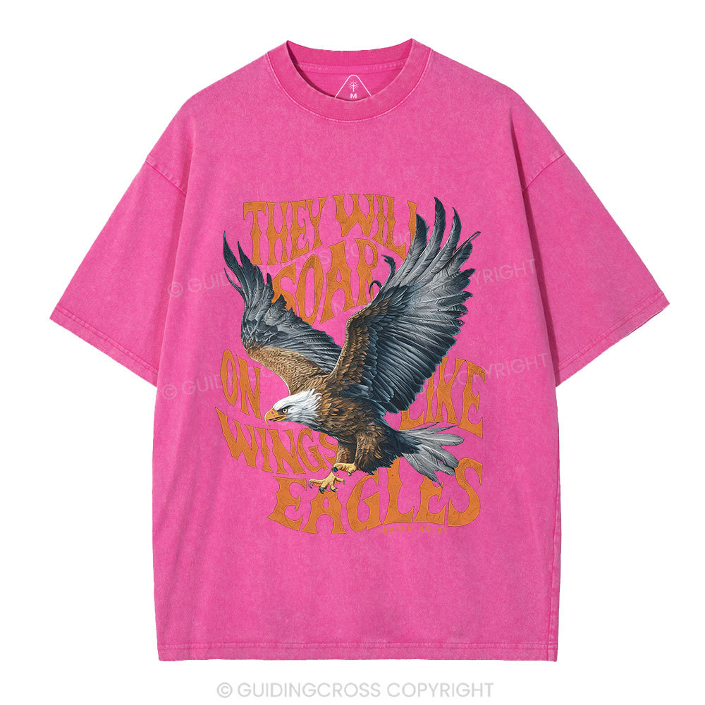They Will Soar On Wings Christian Washed T-Shirt