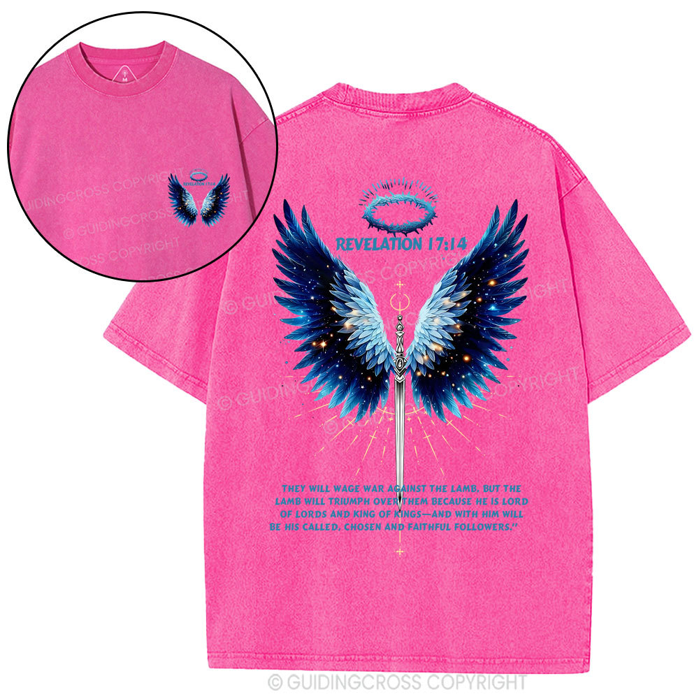 They Will Wage War Aginst The Lamb Christian Washed T-Shirt