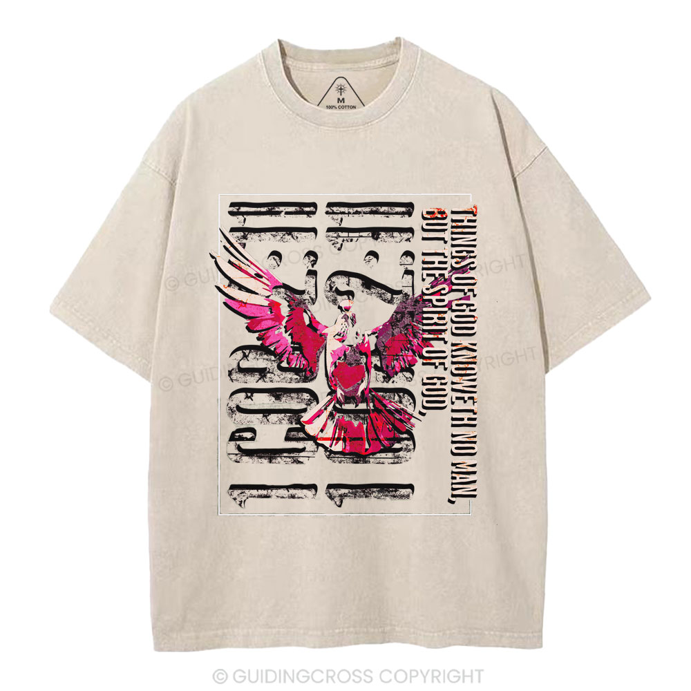 Thinks Of God Knoweth No Man Christian Washed T-Shirt