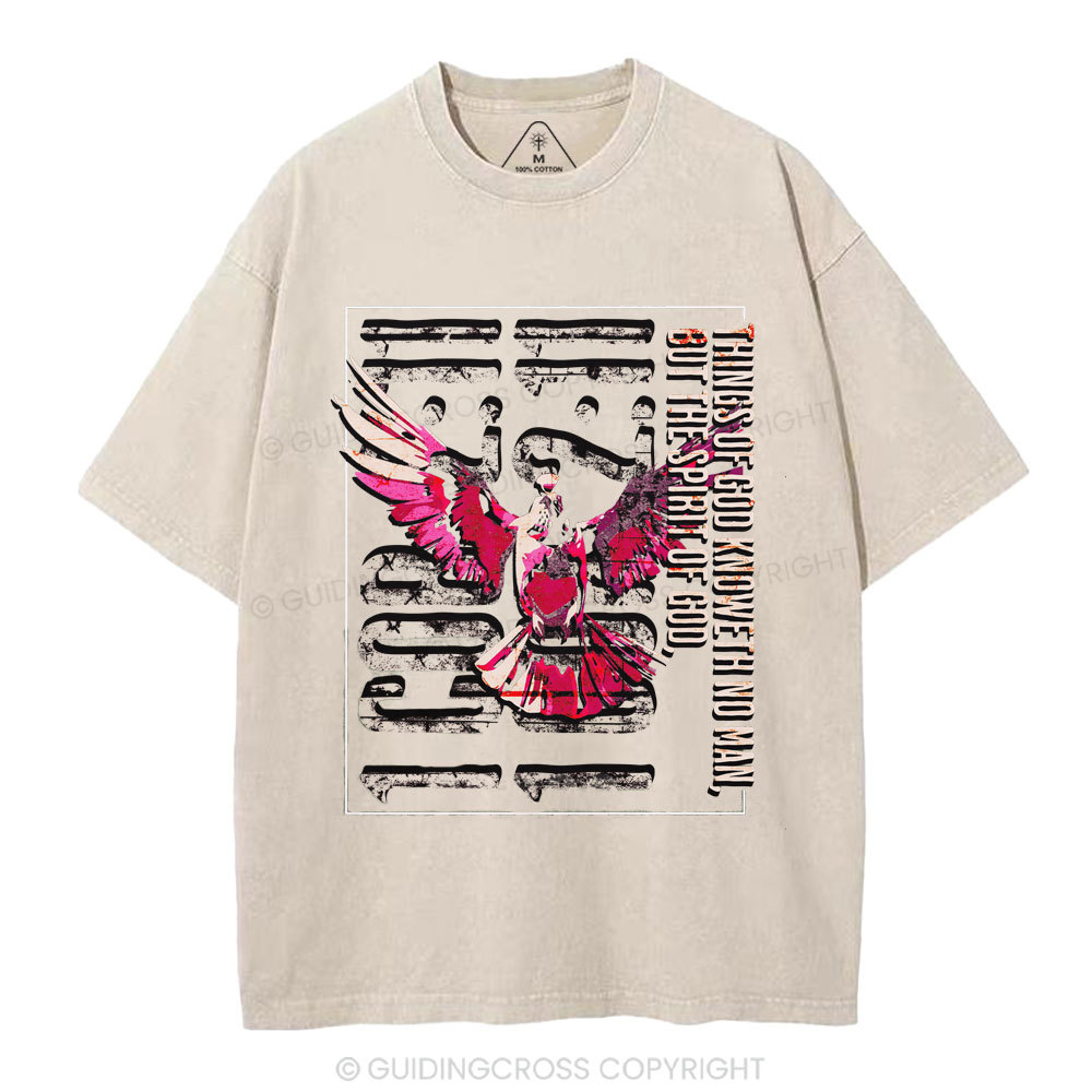 Thinks Of God Knoweth No Man Christian Washed T-Shirt