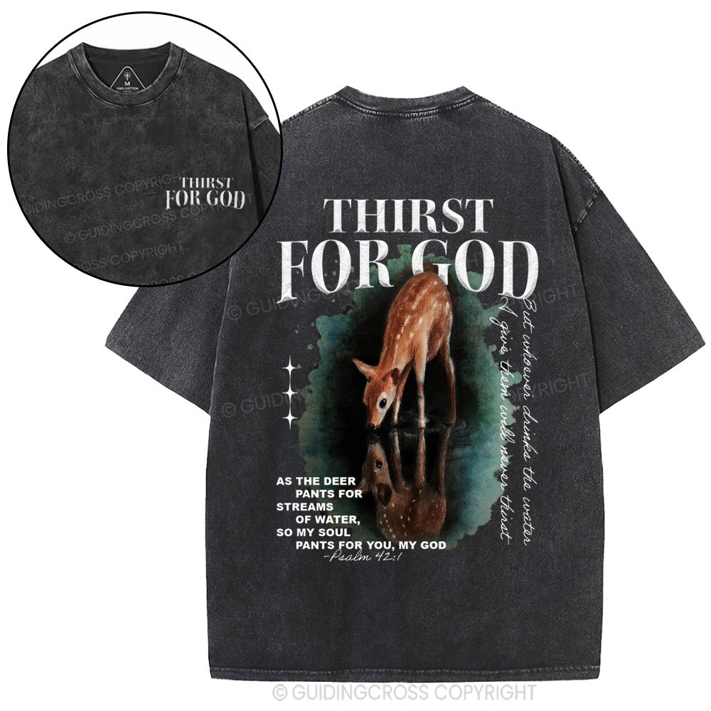New-Sample Christian Washed T-Shirt Sale - GuidingCross