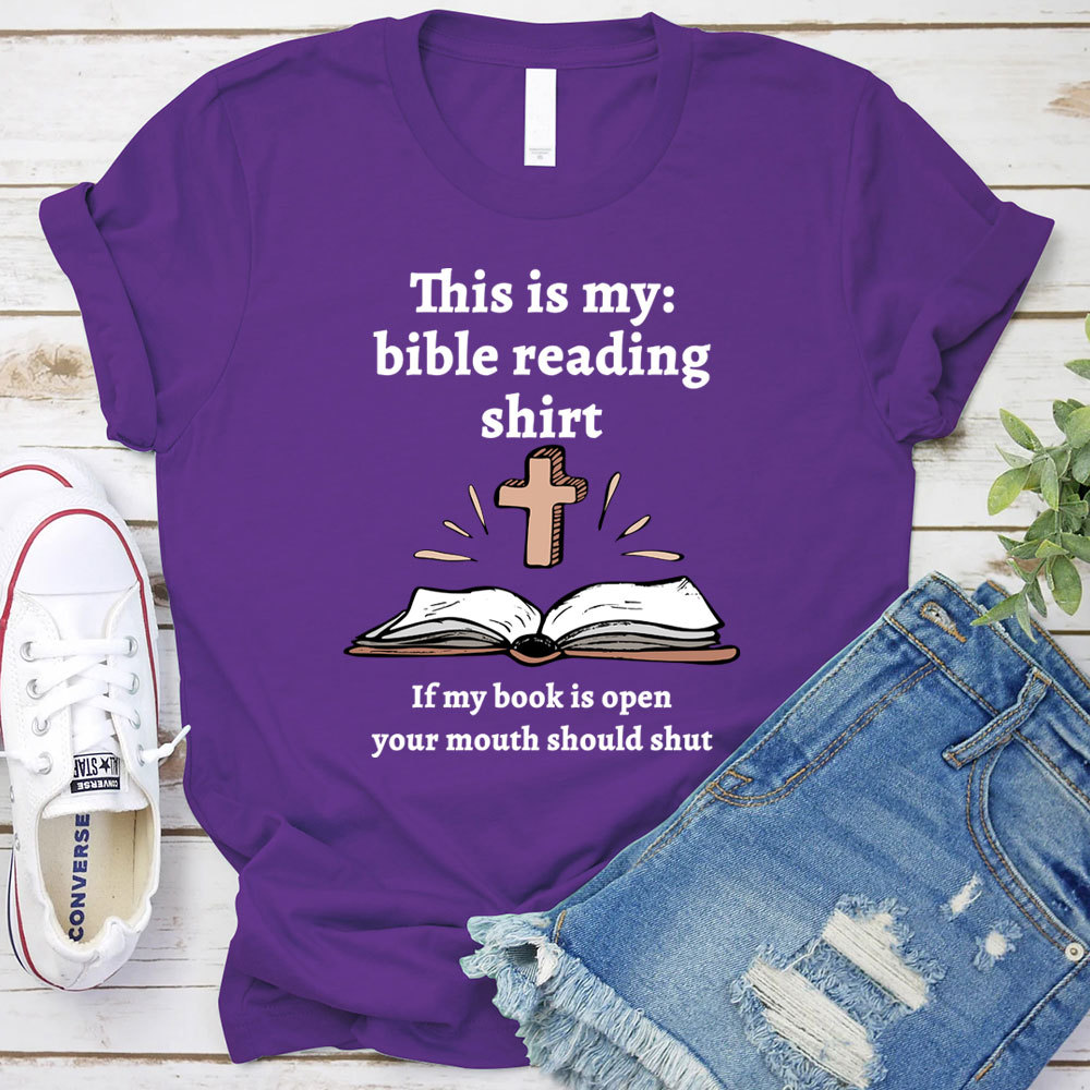 This Is My Bible Reading Shirt Christian T-Shirt