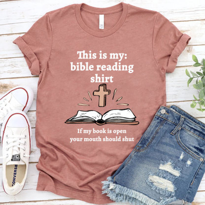 This Is My Bible Reading Shirt Christian T-Shirt
