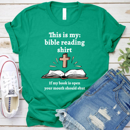 This Is My Bible Reading Shirt Christian T-Shirt