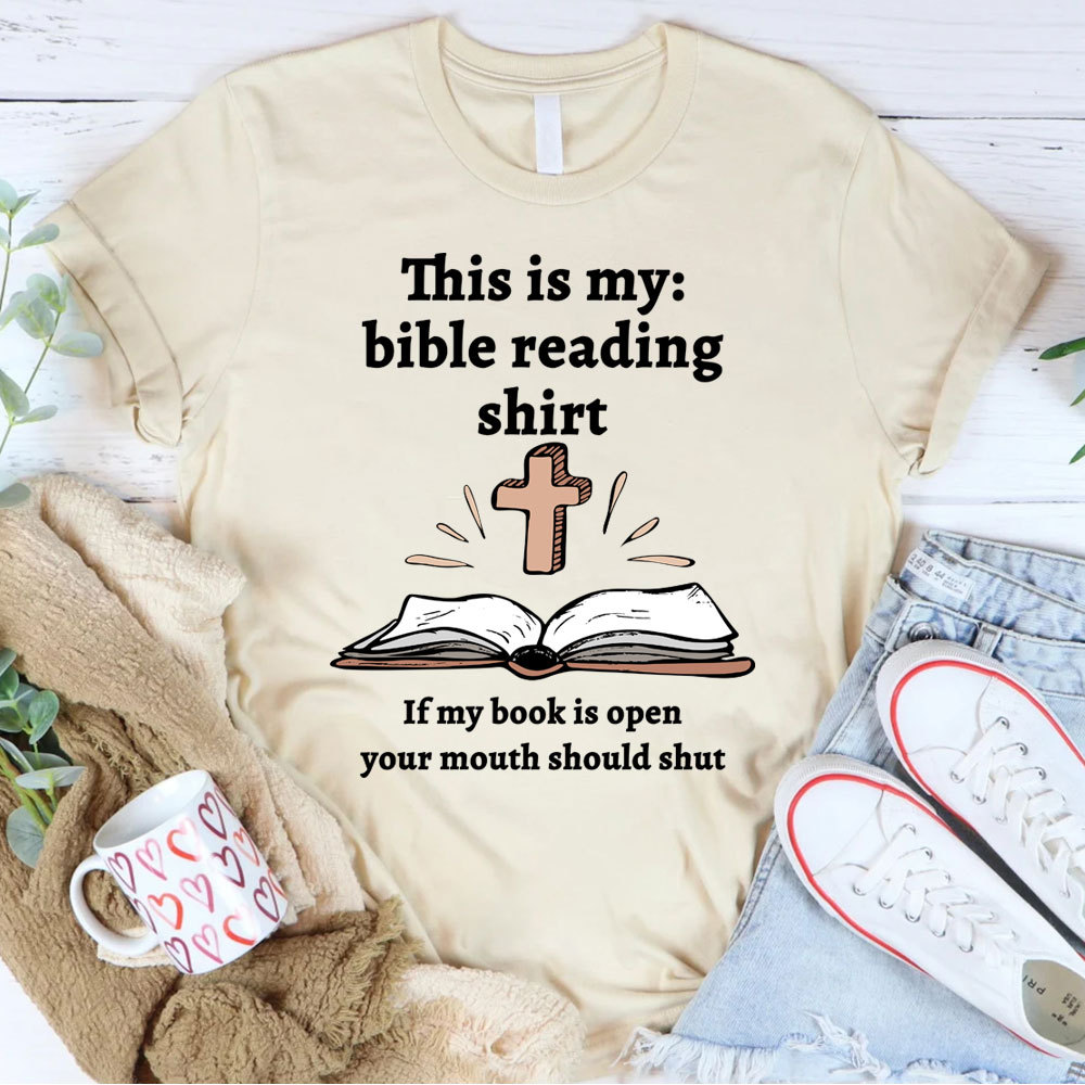 This Is My Bible Reading Shirt Christian T-Shirt