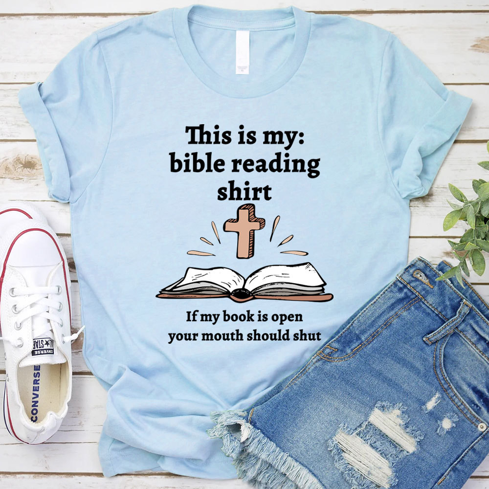 This Is My Bible Reading Shirt Christian T-Shirt