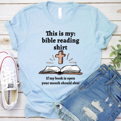 This Is My Bible Reading Shirt Christian T-Shirt