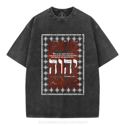 This Is My Name Christian Washed T-Shirt