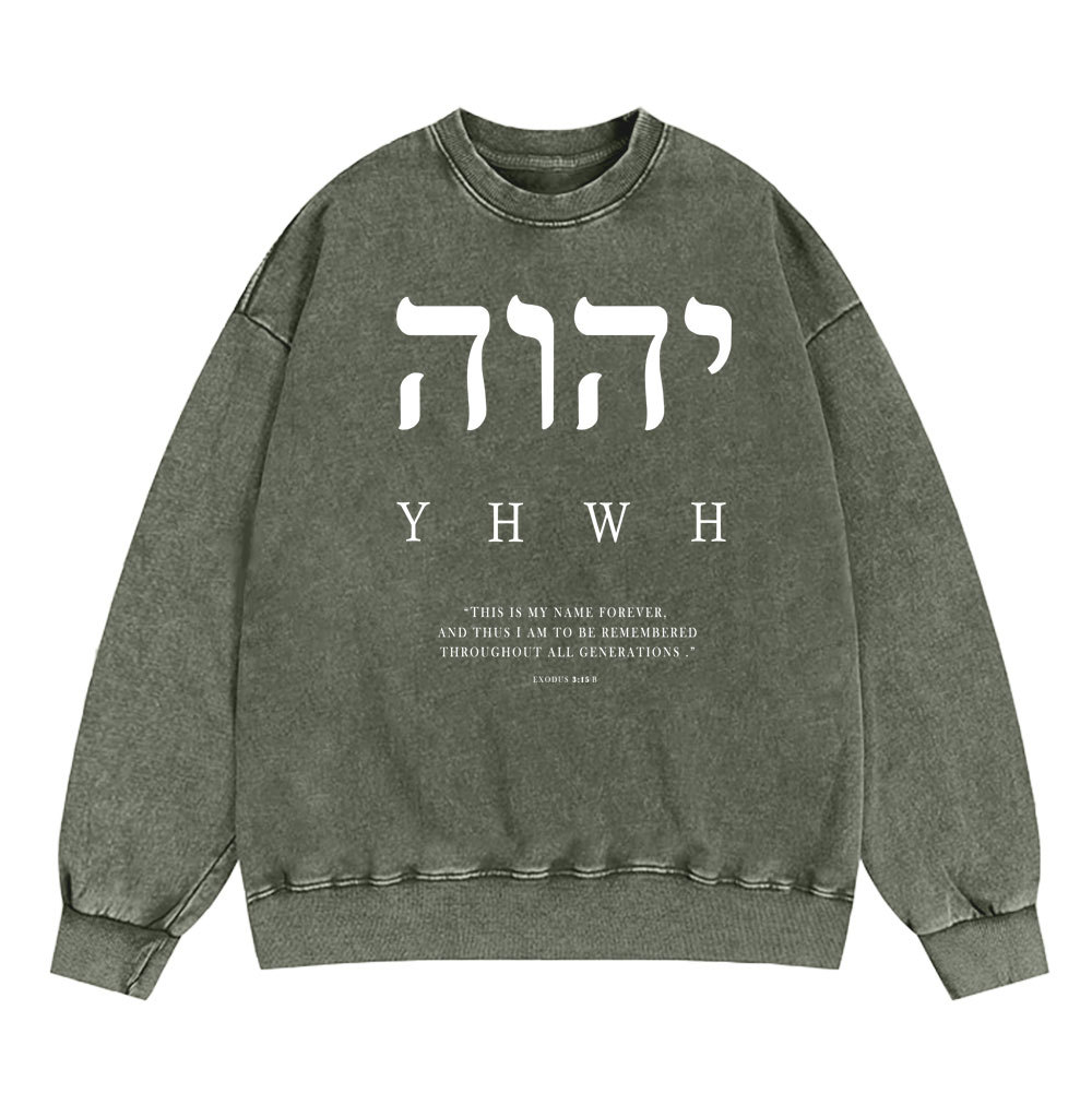 Sample Washed Sweatshirt  水洗圆领卫衣 Sale - GuidingCross