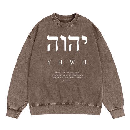 This Is My Name Forever Chirstian Washed SweatShirt