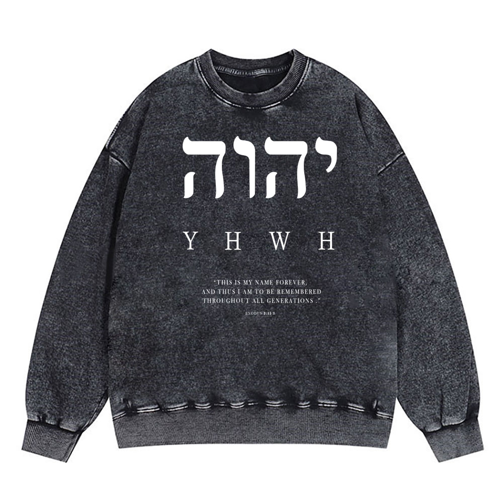 This Is My Name Forever Chirstian Washed SweatShirt