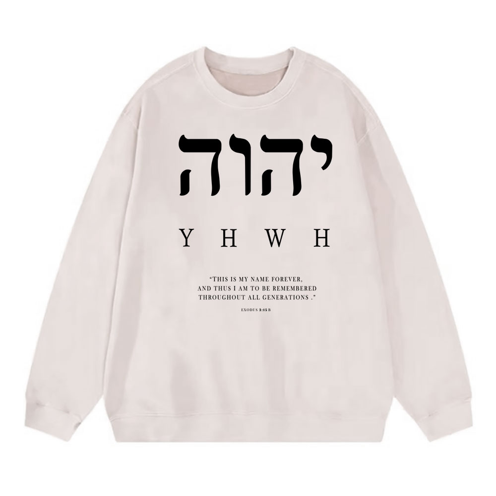 This Is My Name Forever Chirstian Washed SweatShirt