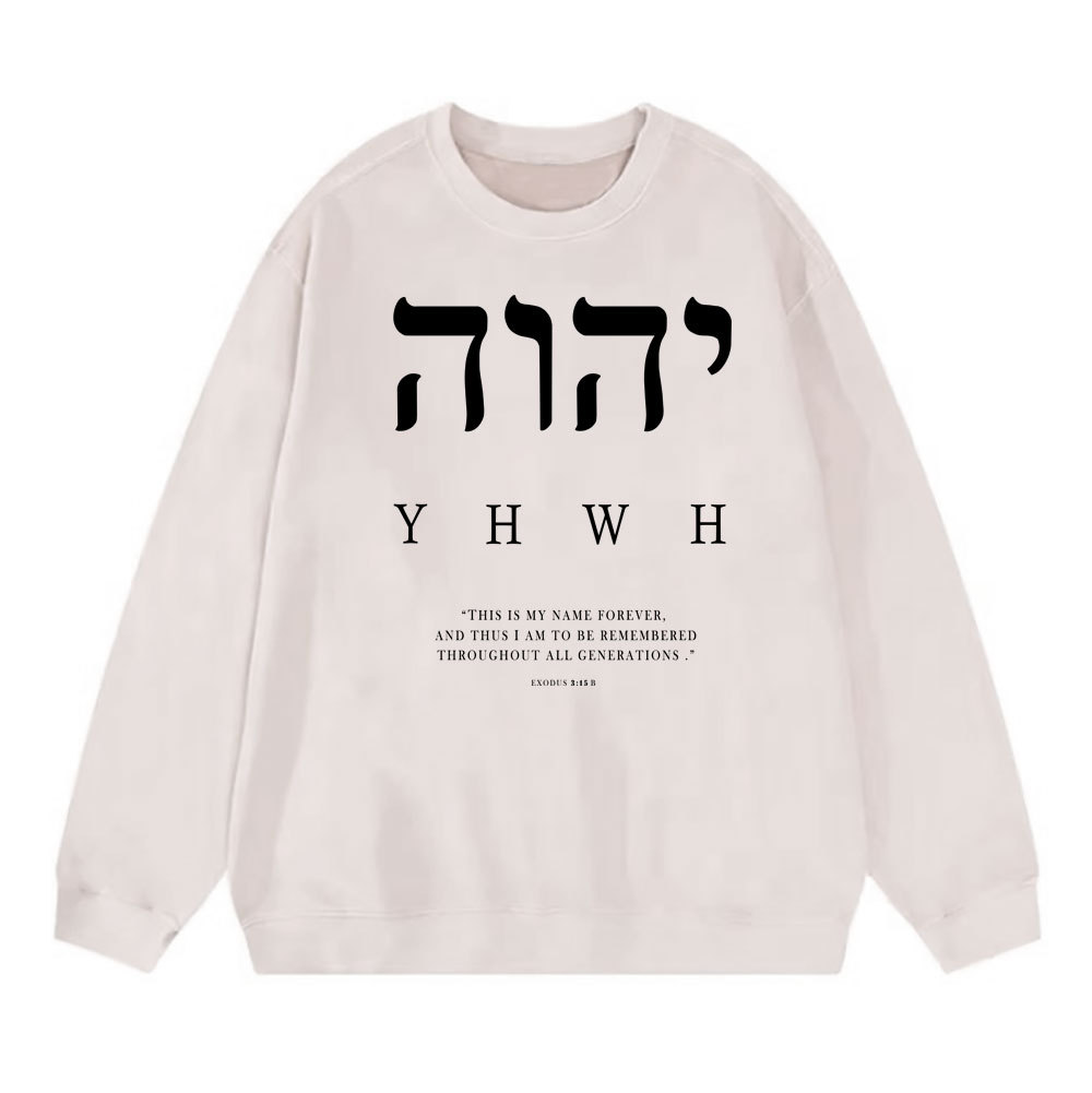 This Is My Name Forever Chirstian Washed SweatShirt