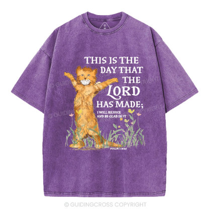 This Is The Day That The Lord Has Made Christian Washed T-Shirt