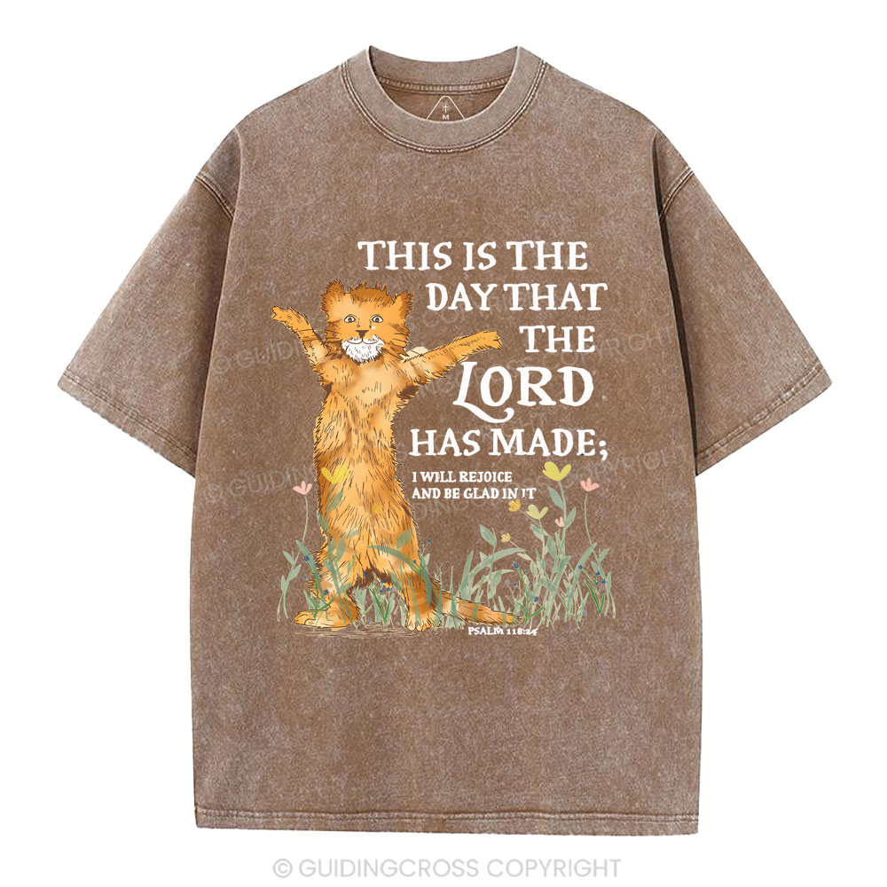 This Is The Day That The Lord Has Made Christian Washed T-Shirt