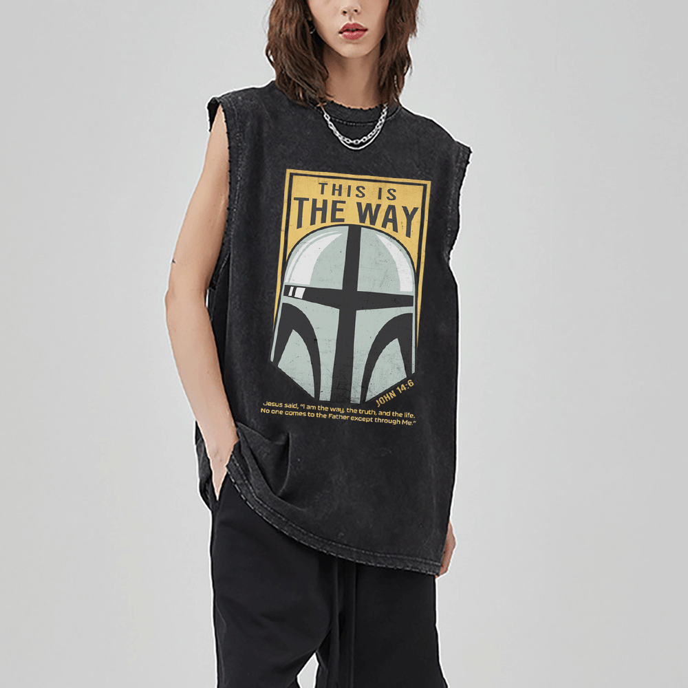 This Is The Way Christian Washed Sleeveless Tee