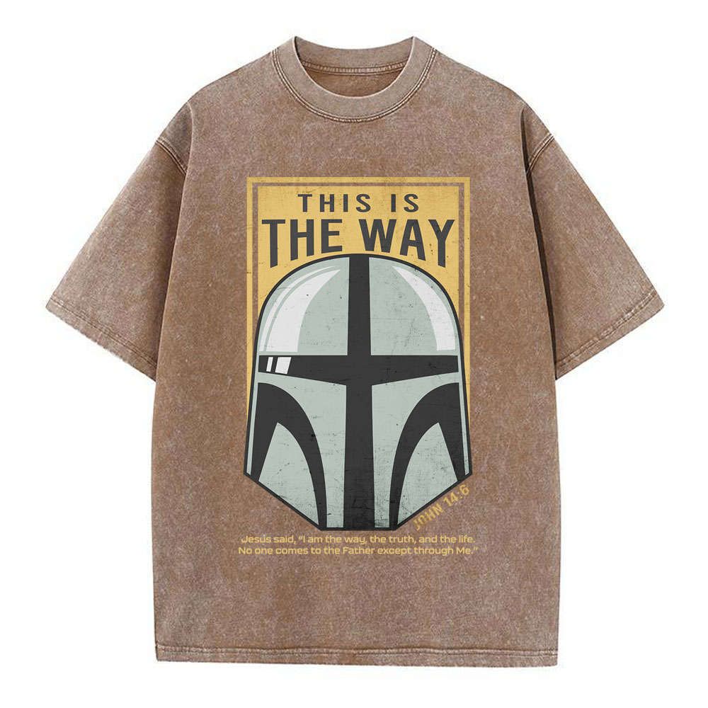 This Is The Way Christian Washed T-Shirt Sale - GuidingCross