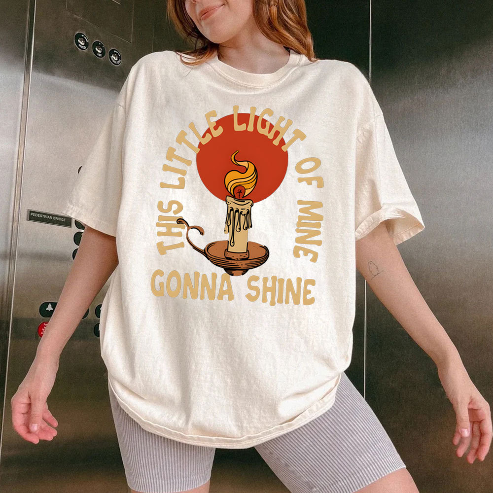 This Little Light Of Mine Christian Washed T-Shirt
