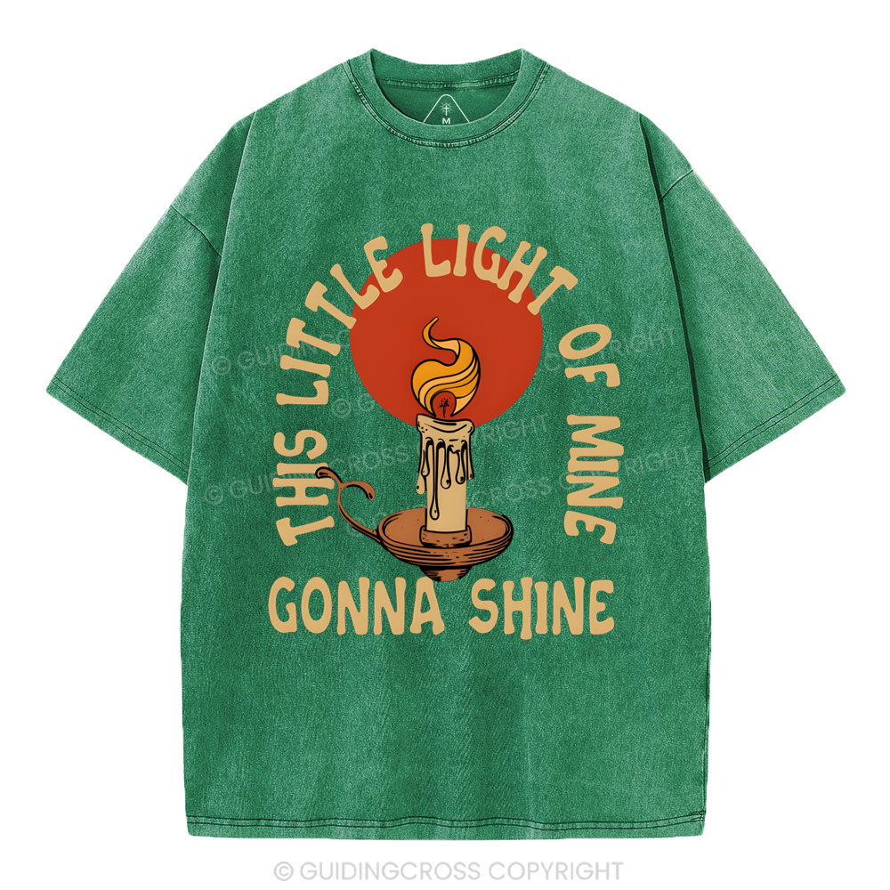 This Little Light Of Mine Christian Washed T-Shirt