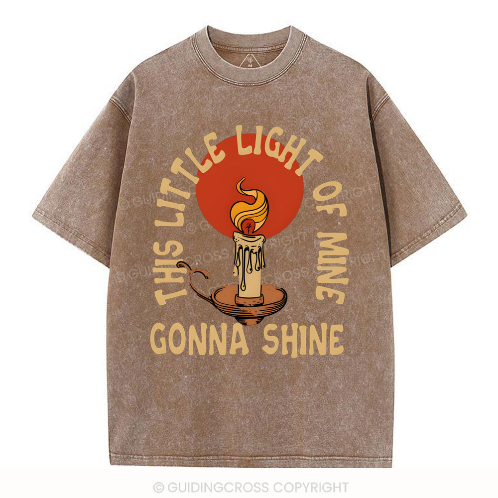 This Little Light Of Mine Christian Washed T-Shirt