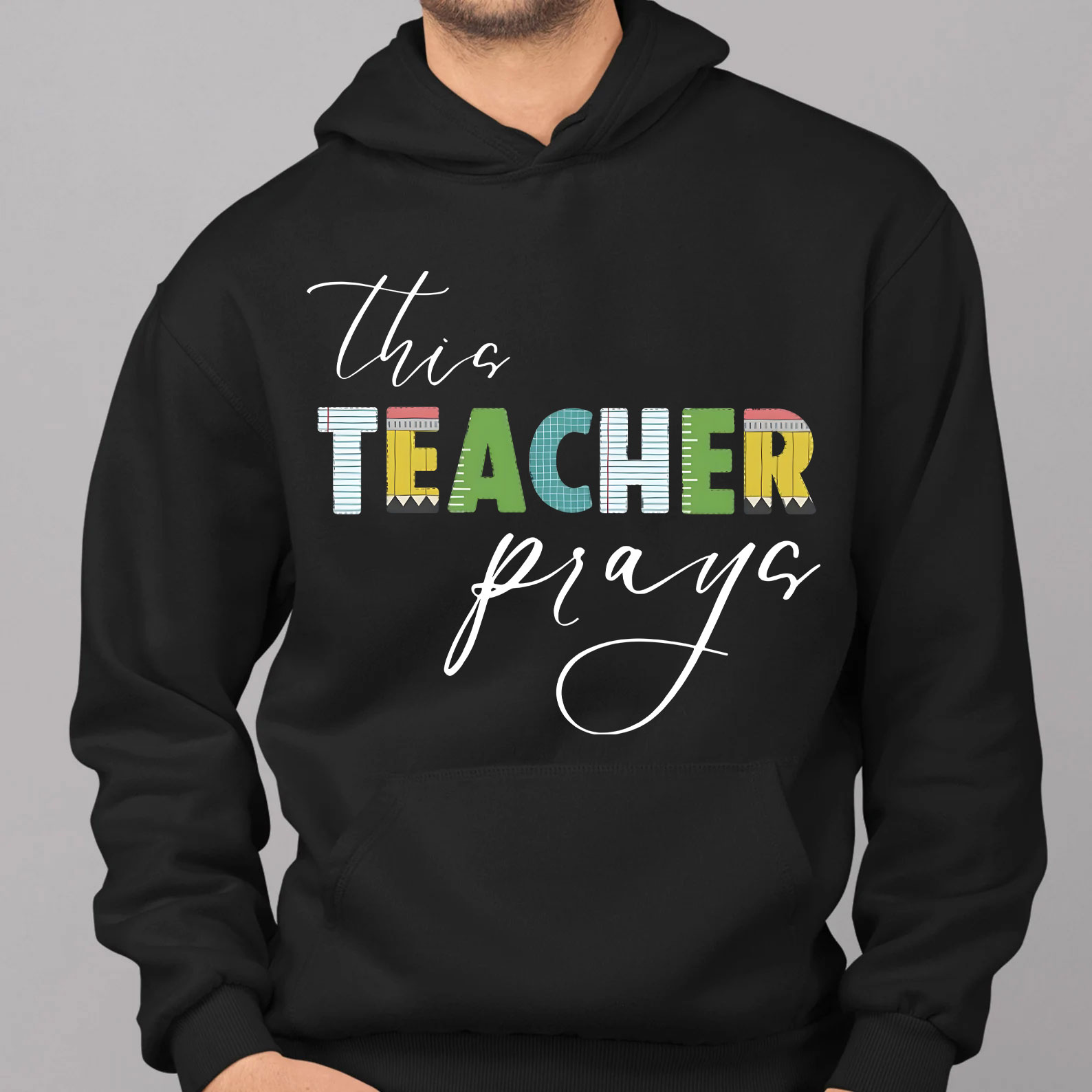  This Teacher Prays Christian Hoodie
