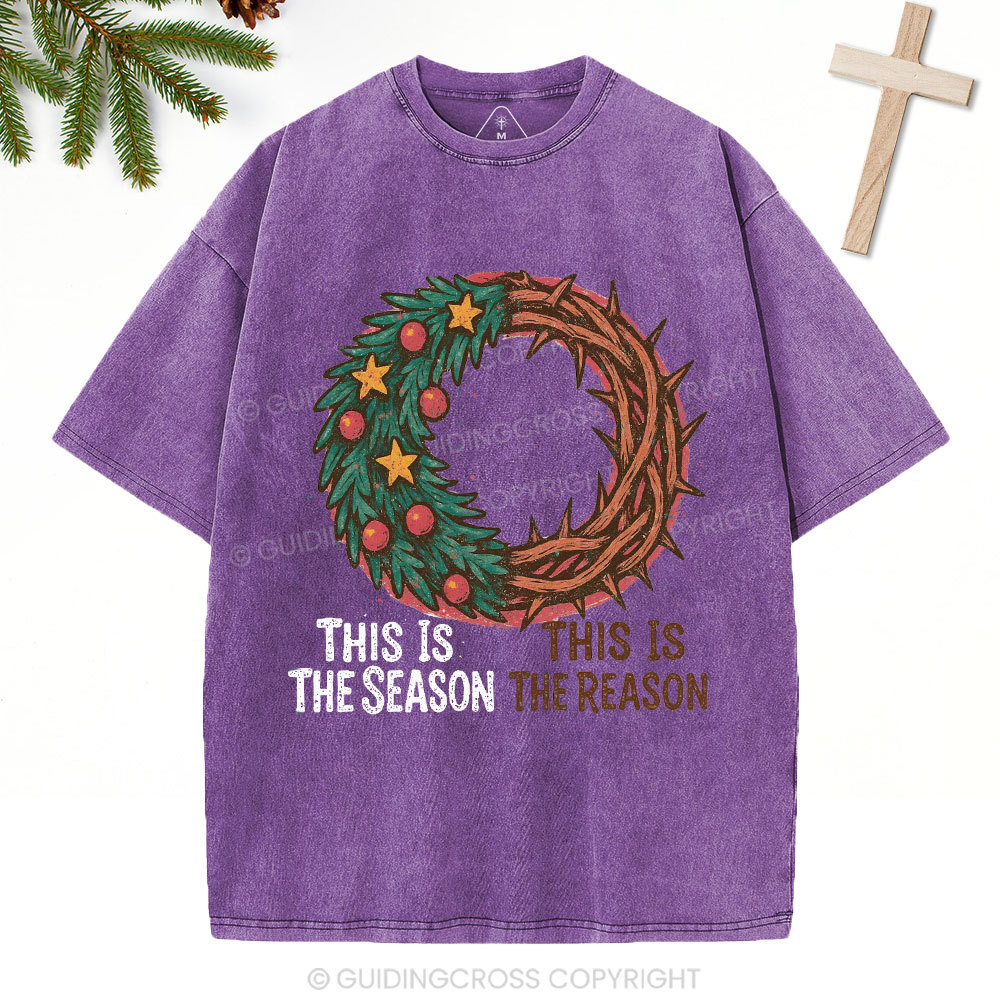 This The Season This Is The Reason Christian Washed T-Shirt