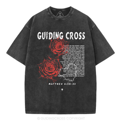 Thorn Rose Christian Washed T-Shirt