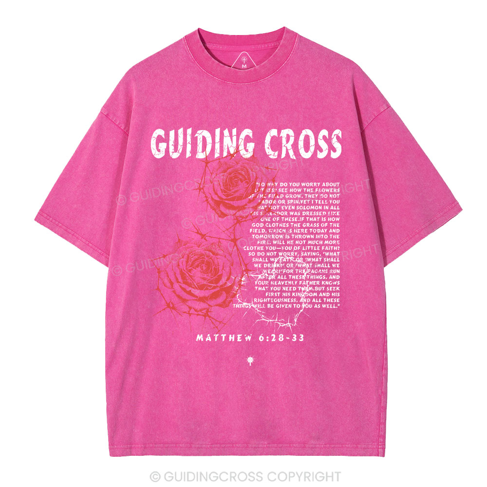 Thorn Rose Christian Washed T-Shirt