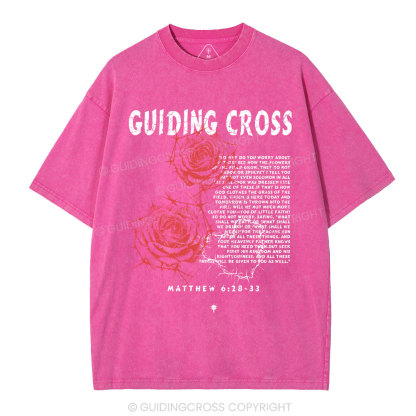 Thorn Rose Christian Washed T-Shirt