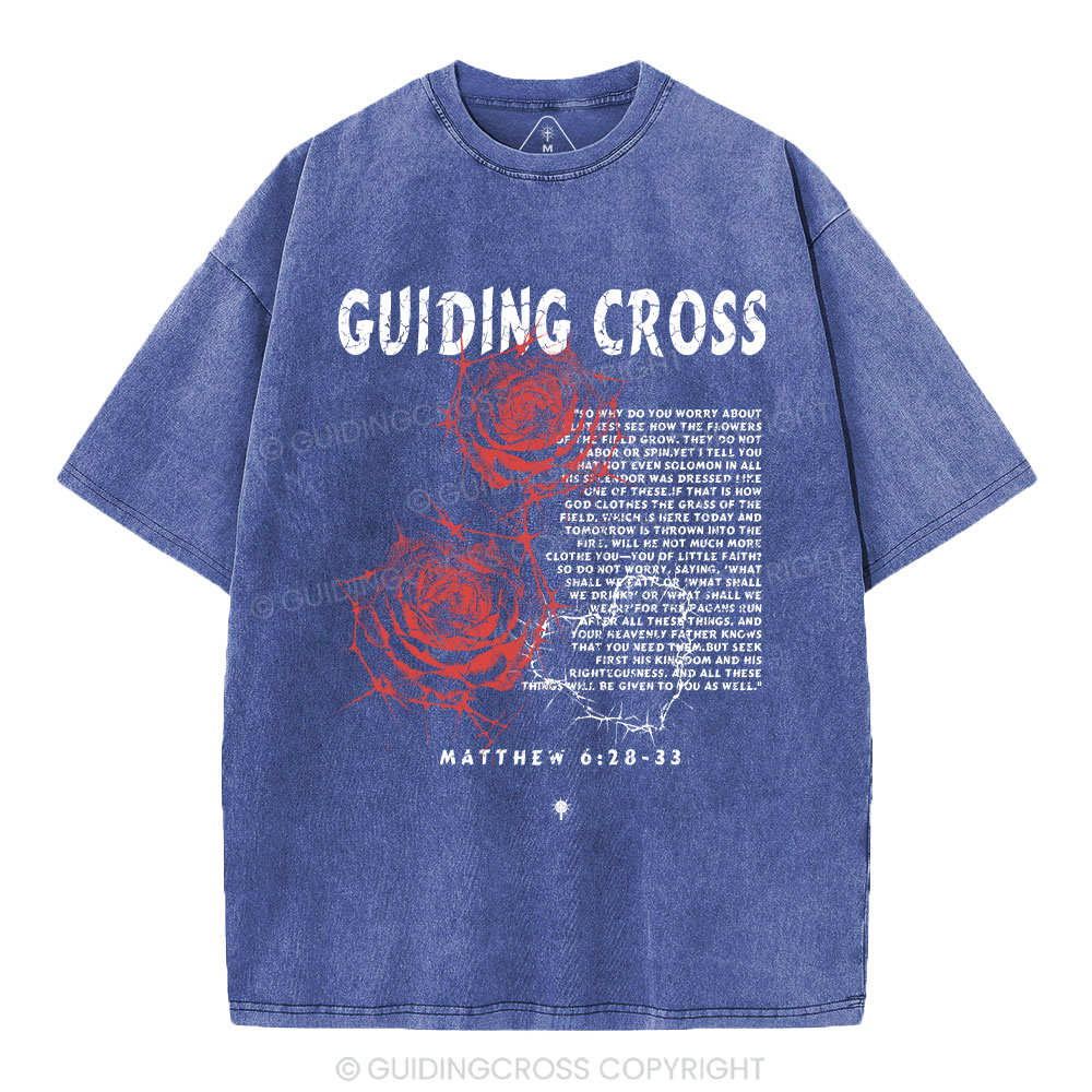 Thorn Rose Christian Washed T-Shirt